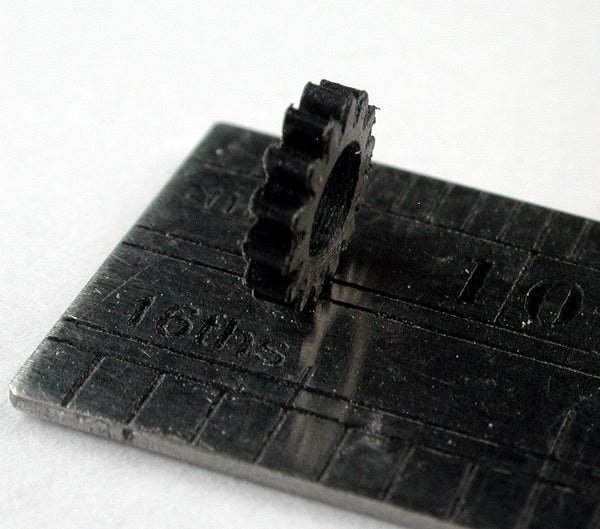 Worm Gear, 72DP x 14 Teeth x 5.6mm OD x 0.051" Face x 0.116" Bore, Delrin