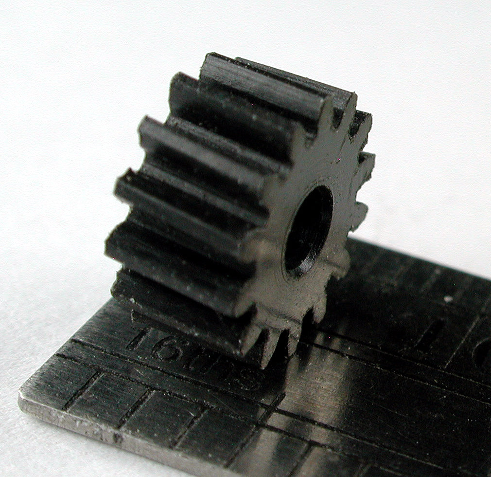 Worm Gear, 0.5mod x 14 Teeth x 8.0mm OD x 0.157" Face x 2.4mm Bore, Delrin