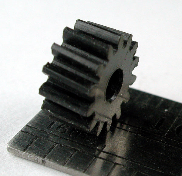 Worm Gear, 0.5mod x 14 Teeth x 8.0mm OD x 0.157" Face x 2.4mm Bore, Delrin