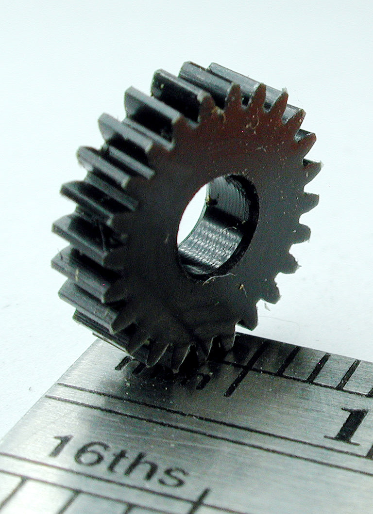 Worm Gear, 72DP x 24 Teeth x 9.2mm OD x 0.085" Face x 1/8" Bore, Delrin