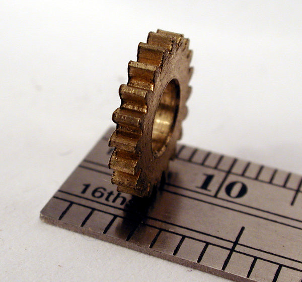 Spur Gear, 0.5mod x 20 Teeth x 11.0mm OD x 0.069" Face x 5.16mm Bore, Brass