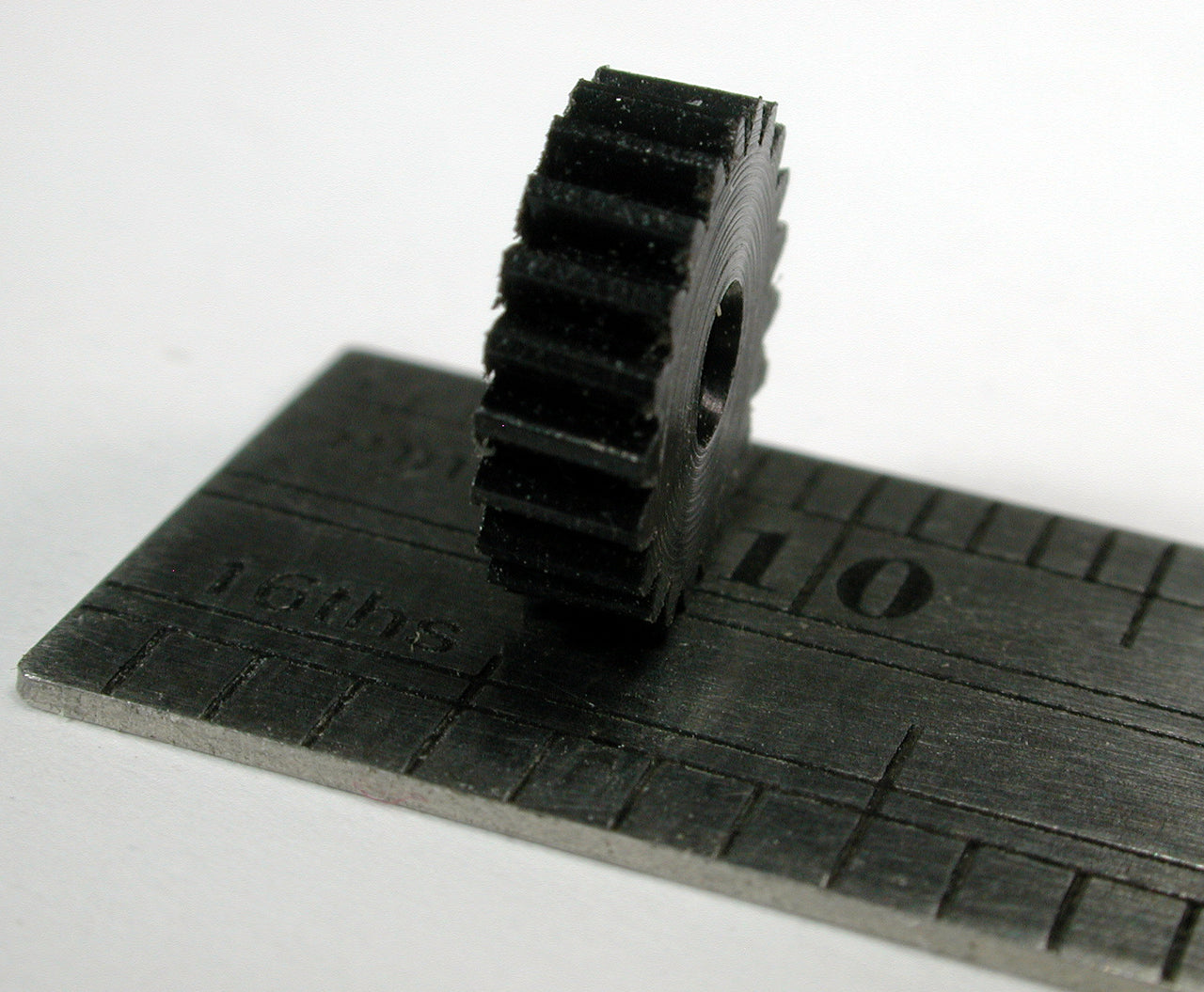 Worm Gear, 0.35mod x 21 Teeth x 0.102" Face x 2.3mm Bore, Delrin