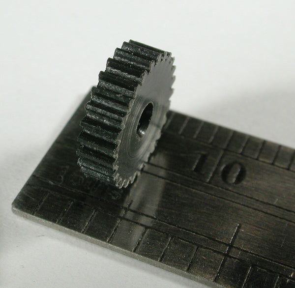 Spur Gear, 0.3mod x 26 Teeth x 8.4mm OD x 0.098" Face x 2.0mm Bore, Delrin