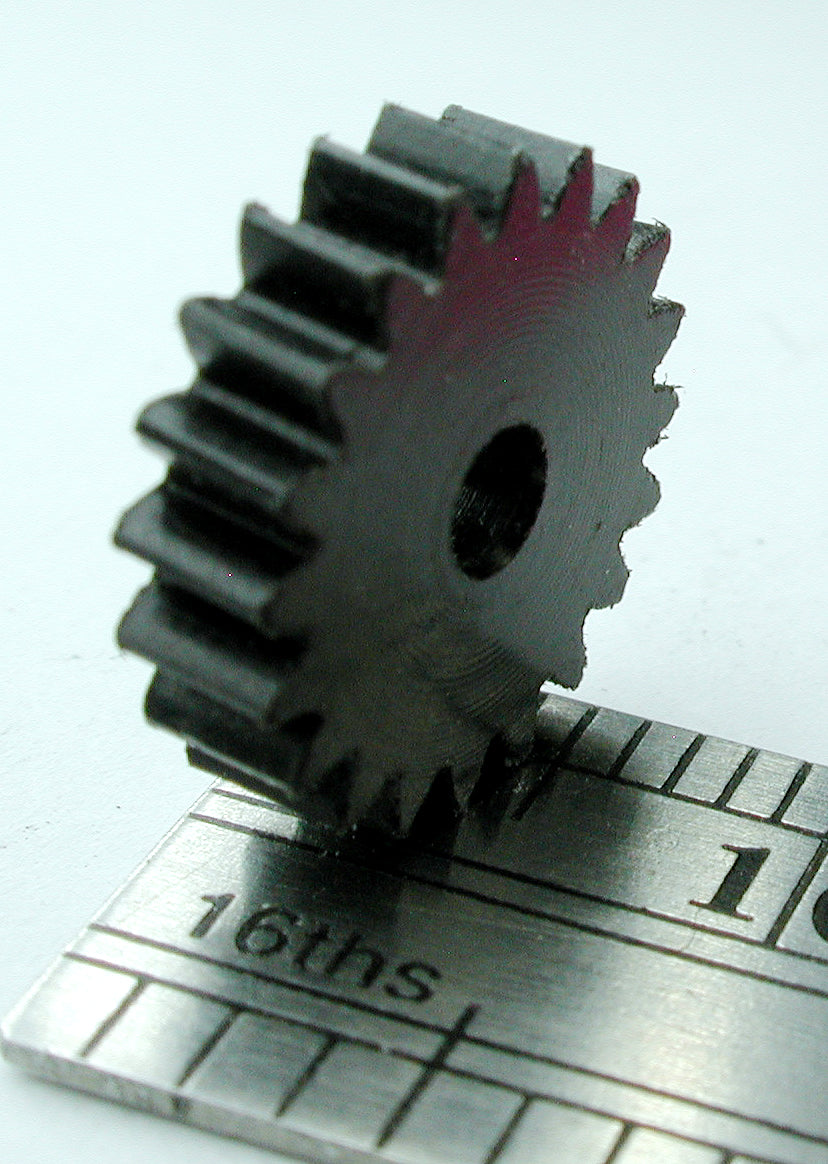 Worm Gear, 2 Lead, 48DP, 20 Teeth x 11.5mm OD x 0.120" Face x 3/32" Bore, Delrin