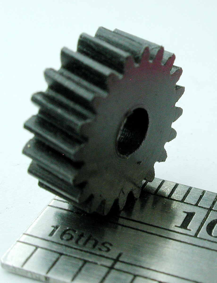 Worm Gear, 2 Lead, 48DP, 20 Teeth x 11.5mm OD x 0.157" Face x 1/8" Bore, Brass