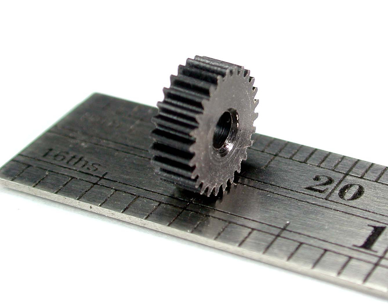 Worm Gear, 0.3mod x 26 Teeth x 8.4mm OD x WG delrin, 2.75mm Face x 2.5mm Bore, Delrin