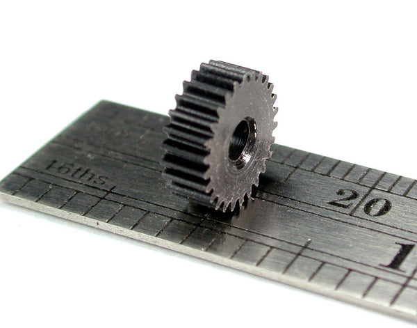 Worm Gear, 0.3mod x 26 Teeth x 8.4mm OD x  WG delrin, 2.75mm Face x 2.5mm Bore, Delrin