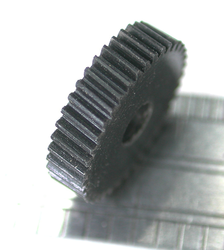 Worm Gear, 0.3mod x 38 Teeth x 12mm OD x 0.118" Face x 1/8" Bore, Delrin