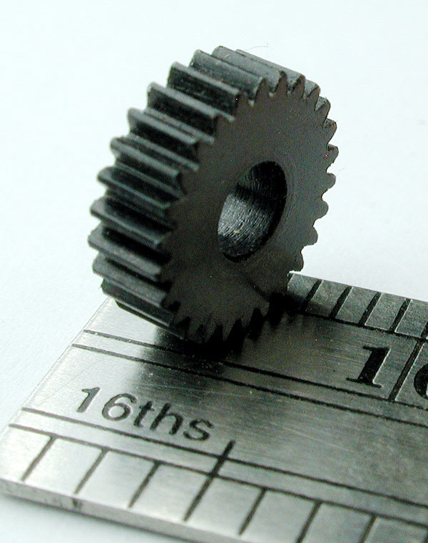 Worm Gear, 0.3mod x 26 Teeth x 8.4mm OD x 0.110" Face x 3.0mm Bore, Delrin