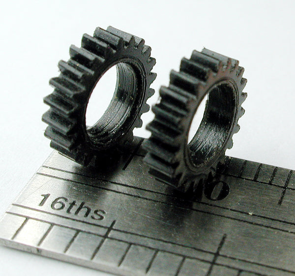 Worm Gear, 0.35mod x 22 Teeth x 8.4 OD x 0.079" Face x 5.0mm Bore, Delrin (2/pkg)