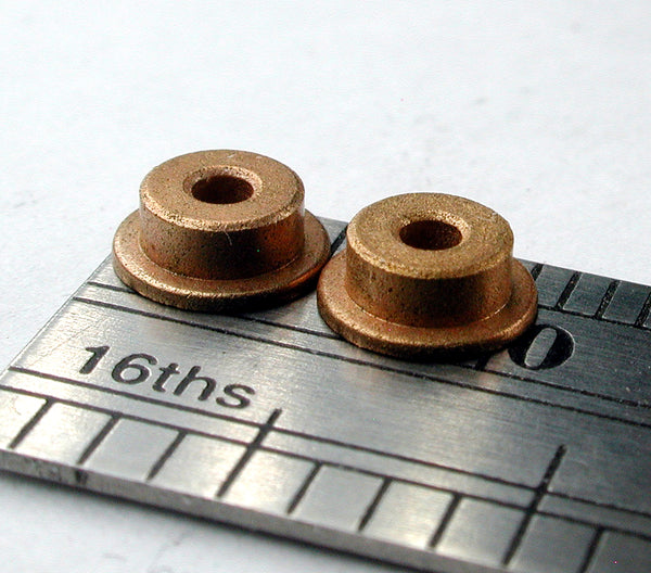 Bearing, Flanged, 1.5mm ID x 4mm OD, Brass (2/pkg)