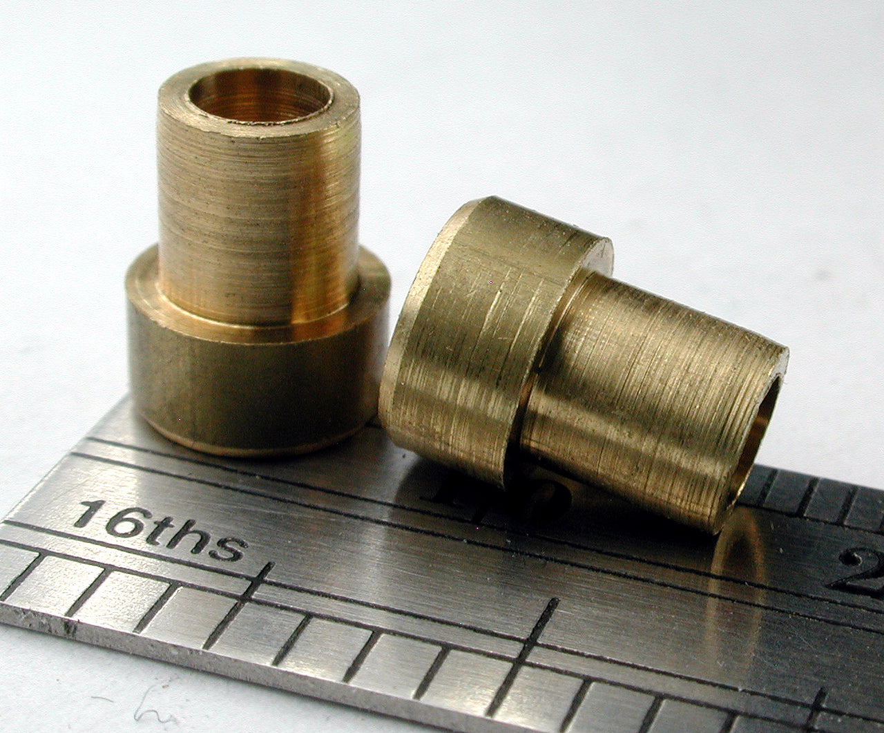 Bearing, Flanged, 1/8" ID x 3/16" OD x 0.130" L, Brass (2/pkg)