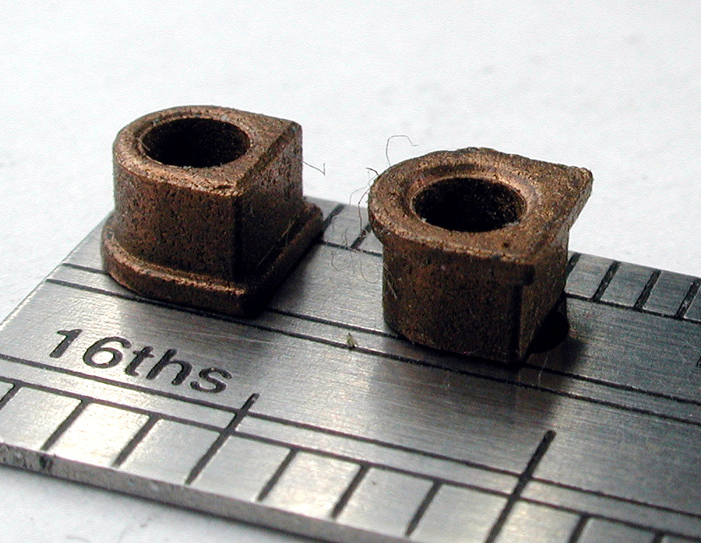 Bearing, D-shaped, 3/32" ID x 0.150" OD x 3.0mm L, (2/pkg)