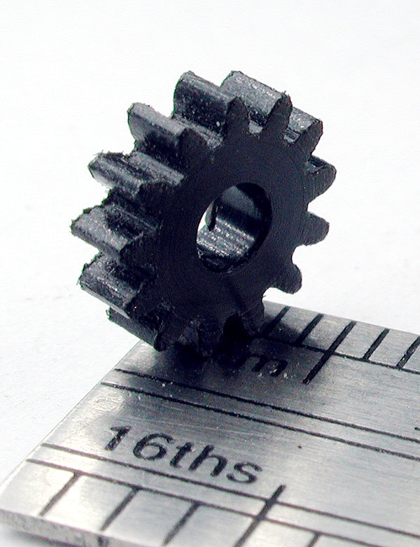 Spur Gear, 0.5mod x 13 Teeth x 7.5mm OD x 2.4mm Bore, Delrin