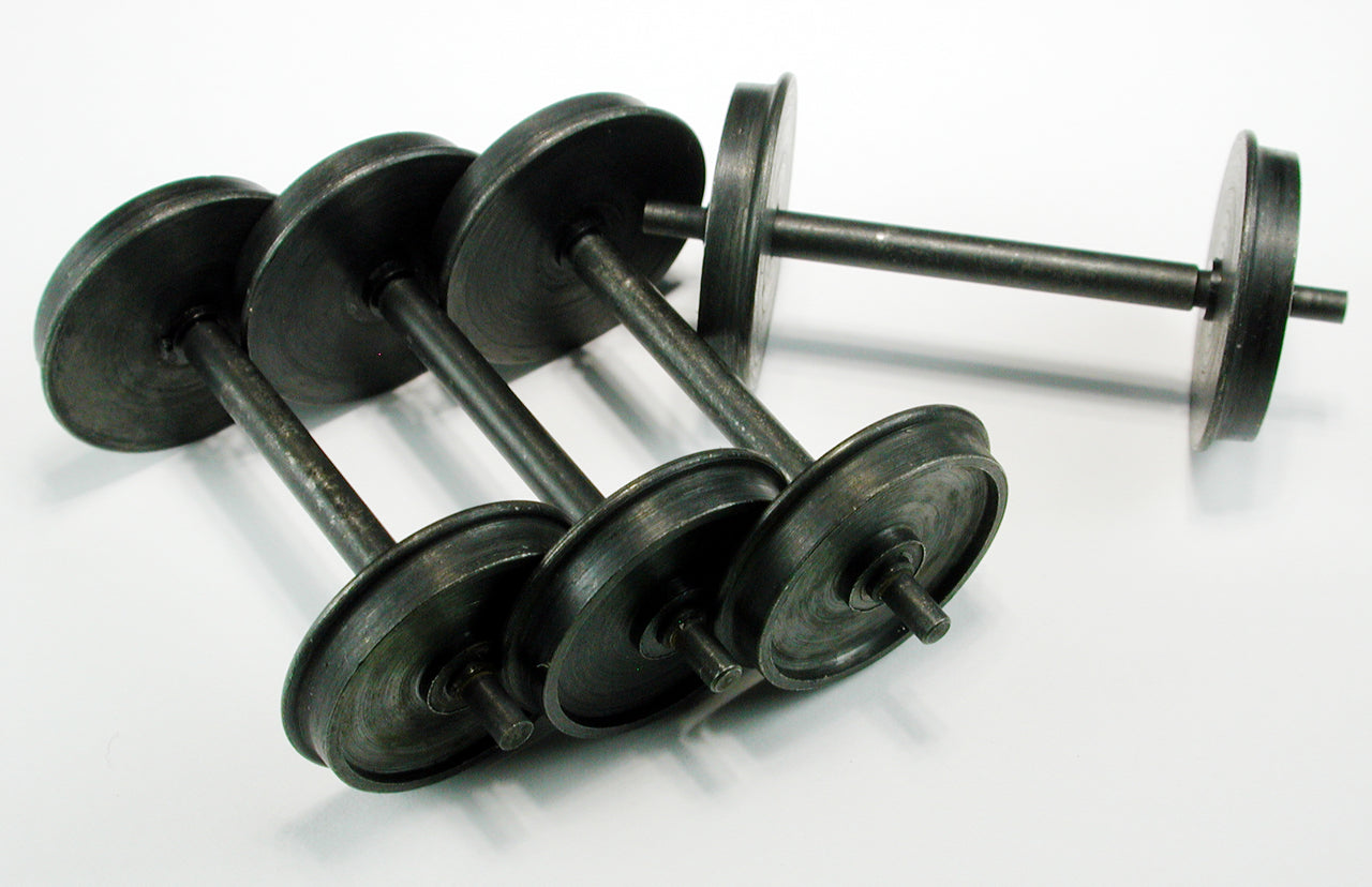 O Scale Wheelset, 36"/145, 1/8" x 1.810" x 0.088" Shouldered Axle (4/pkg)