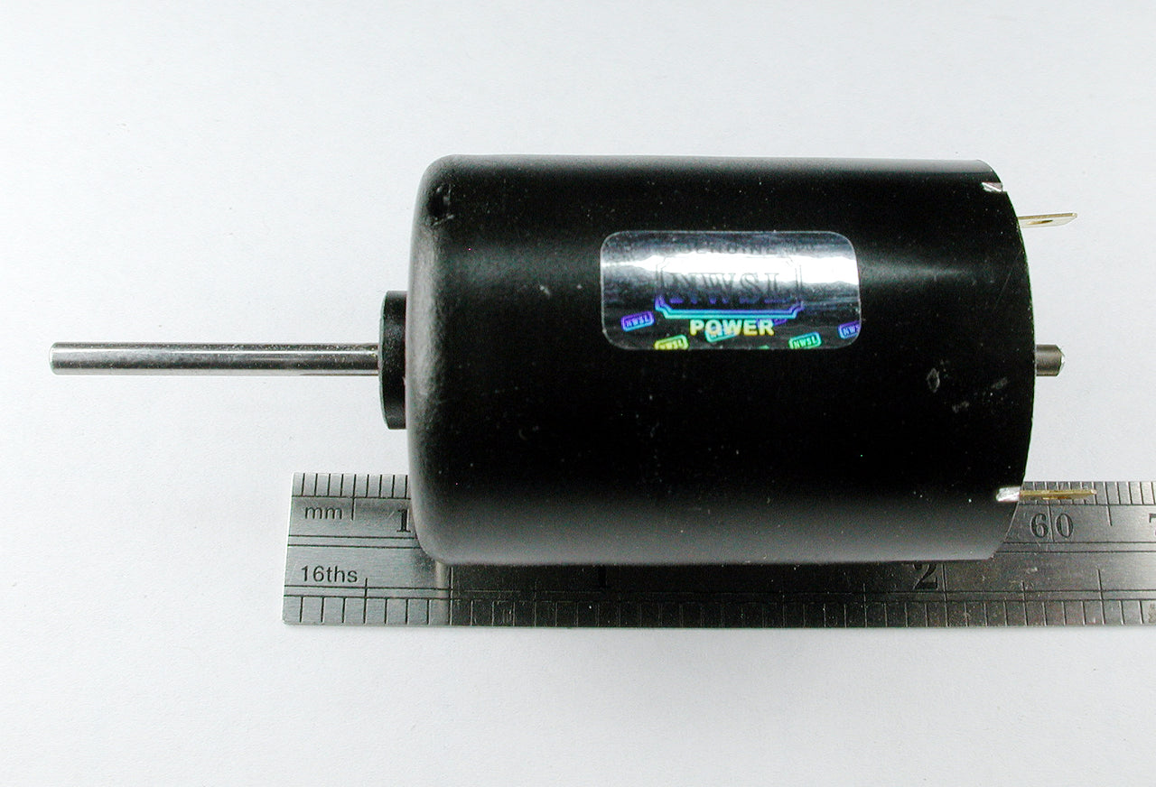 Motor, Round Can, SINGLE shaft 2.4mm x 40mm, 12V DC, 10.5K RPM, Stall: 3.8 A