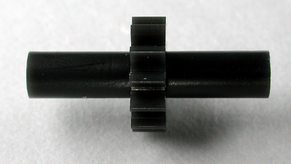 Spur Gear, 0.5mod x 12 Teeth x 6.9mm OD x 2.0mm Face x 1.5mm Bore, Delrin, Double Hubbed