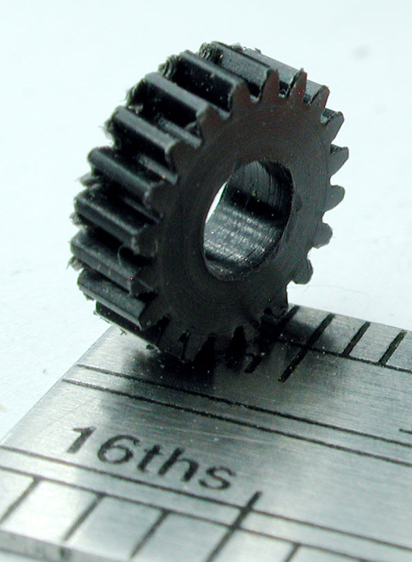 Worm Gear, 72DP x 20 Teeth x 7.8mm OD x 0.085" Face x 1/8" Bore, Delrin