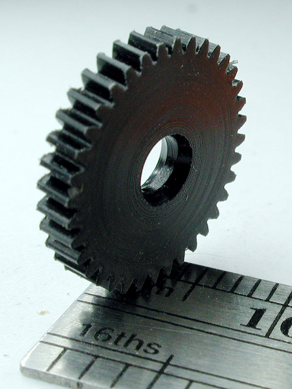 Worm Gear, 72DP x 36 Teeth x 13.4mm OD x 0.085" Face x 1/8" Bore, Delrin