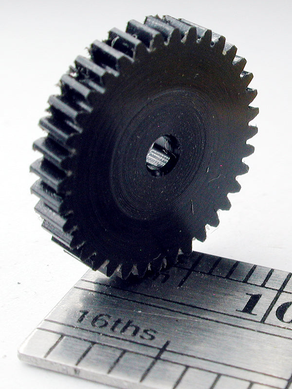 Worm Gear, 72DP x 36 Teeth x 13.4mm OD x 0.085" Face x 2.0mm Bore, Delrin