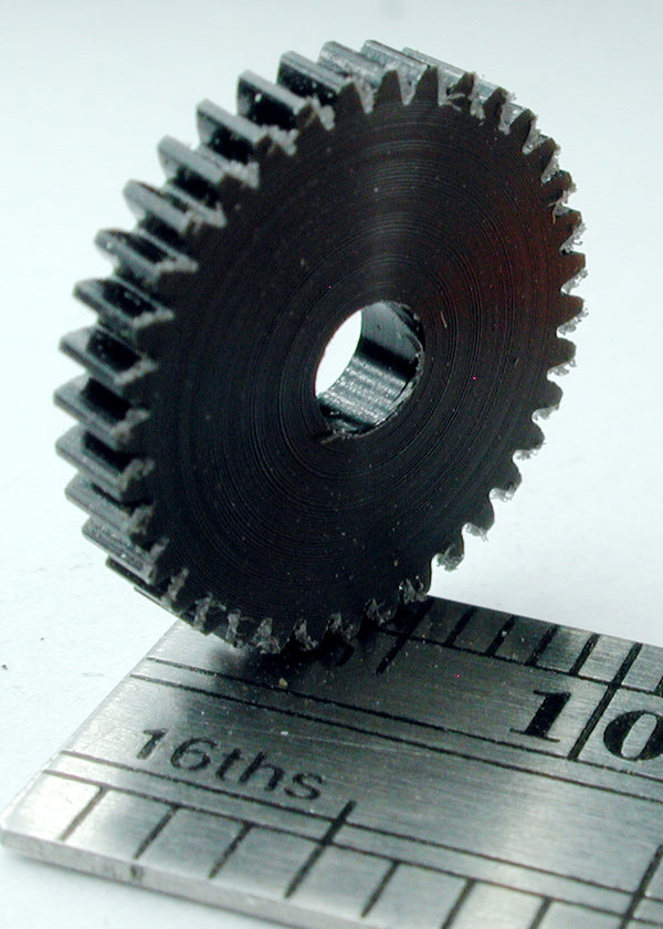 Worm Gear, 72DP x 36 Teeth x 13.4mm OD x 0.085" Face x 3.0mm Bore, Delrin