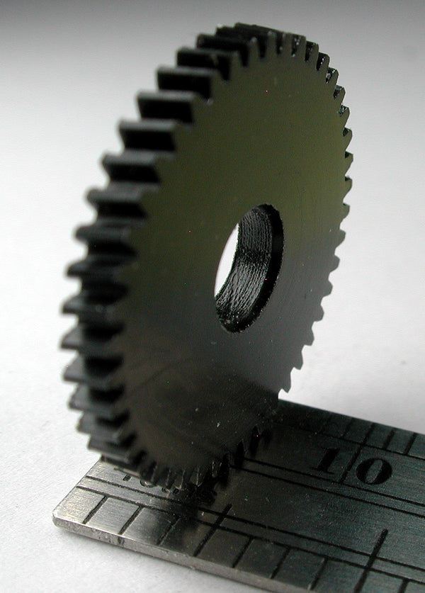 Reverse Worm Gear, 0.4mod x 45 Teeth, Delrin