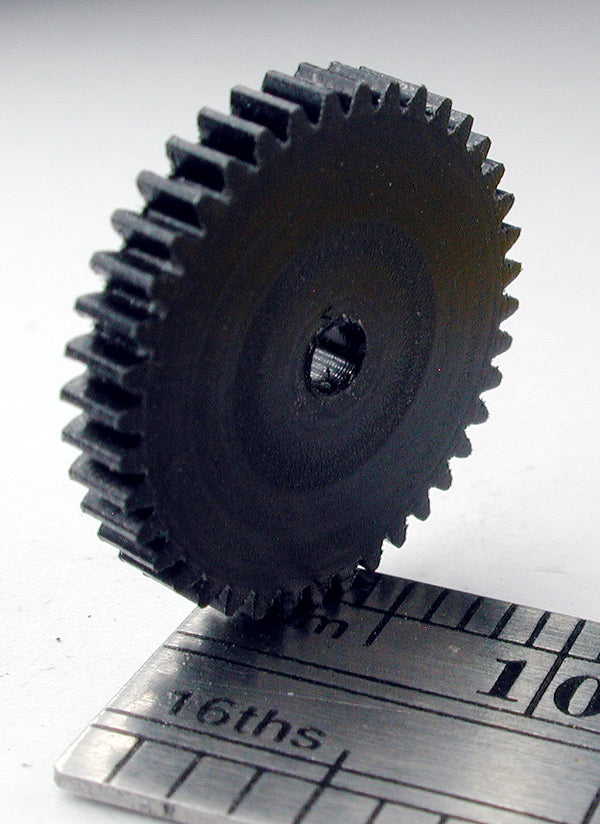 Spur Gear, 72DP x 40 Teeth x 14.8mm OD x 0.085" Face x 2.0mm Bore, Delrin