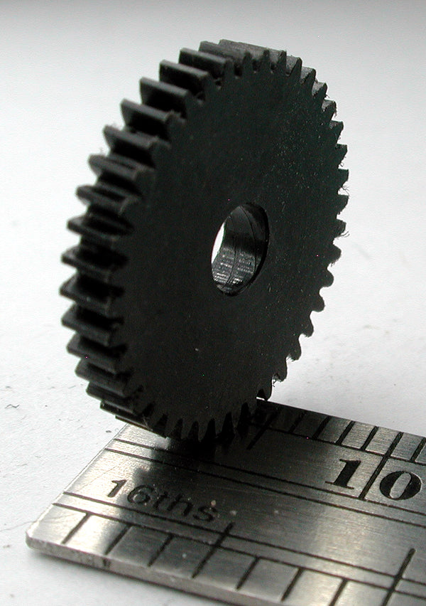 Worm Gear, 72DP x 40 Teeth x 15.75mm x 0.085" Face x 3.5mm Bore, Delrin