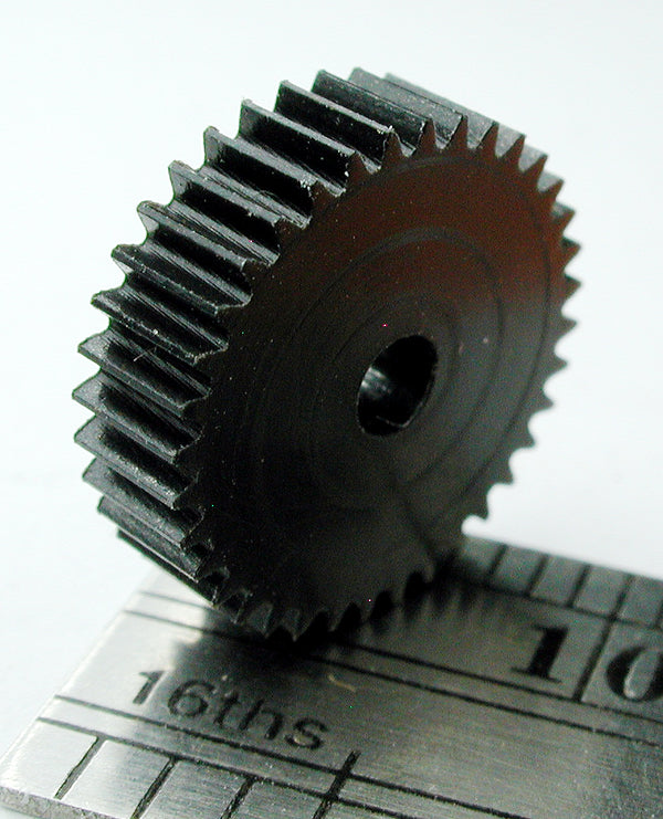 Spur Gear, 0.3mod x 36 Teeth x 11.2mm OD x 0.125" Face, 2.0mm Bore, Delrin