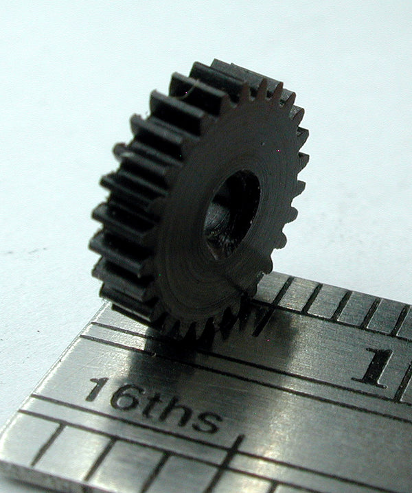 Worm Gear, 0.3mod x 26 Teeth x 8.3mm OD x 0.079" Face x 2.0mm Bore, Delrin