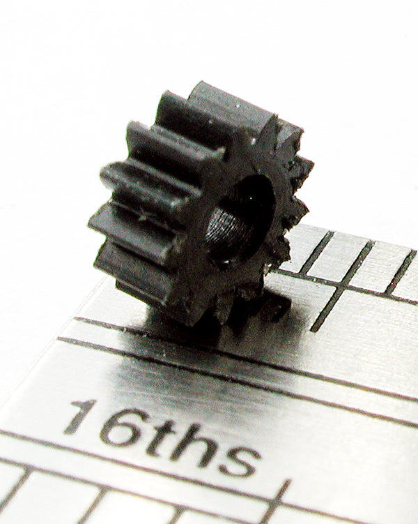 Spur Gear, 0.3mod x 13 Teeth x 4.81mm OD x 0.087" Face x 2.0mm Bore, Delrin