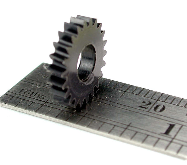 Worm Gear, 2 Lead, 0.5mod x 22 Teeth x 12.2mm OD x 0.095" Face, 5.0mm Bore, Delrin