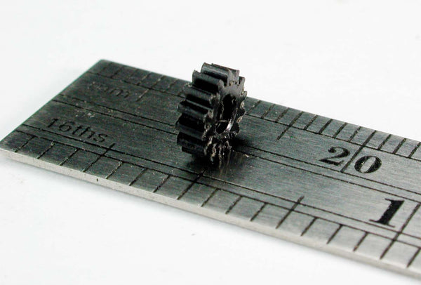 Worm Gear, High Helix, 72DP x 14 Teeth x 5.25mm OD x 2.0mm Face With Recess, Delrin