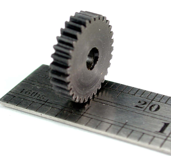 Worm Gear, 0.4mod x 30 Teeth x 12.68mm OD x 3.0mm Face x 3.0mm Bore, Delrin