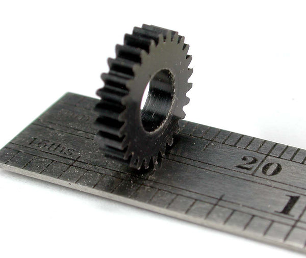 Spur Gear, 0.4mod x 26 Teeth x 11.0mm OD x 0.093" Face x 4.0mm bore, Delrin