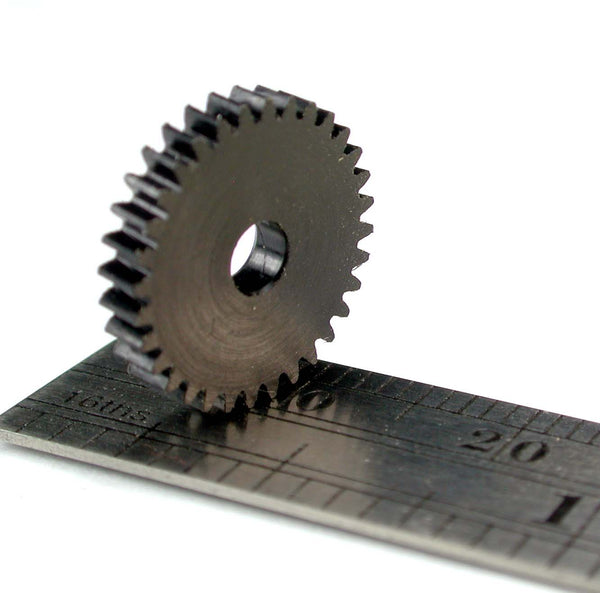 Worm Gear, 0.4mod x 32 Teeth x 13.5mm OD x 0.091" Face x 3.0mm Bore, Delrin