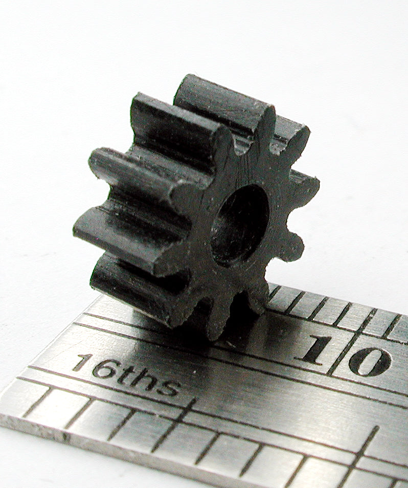 10 tooth gear Spur Gear, 0.75mod x 10 Teeth x 8.65mm OD x 0.157" Face x 3.0mm Bore, – NorthWest Short Line