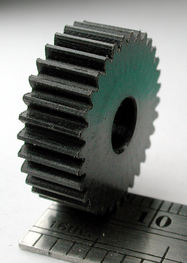 Worm Gear, 0.5mod x 32 Teeth x 17.35mm OD x 0.236" Face x 5.0mm Bore, Delrin