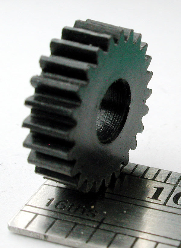 Reverse Worm Gear, 0.5mod x 24 Teeth x 13.0mm OD x 5.0mm Bore, Delrin