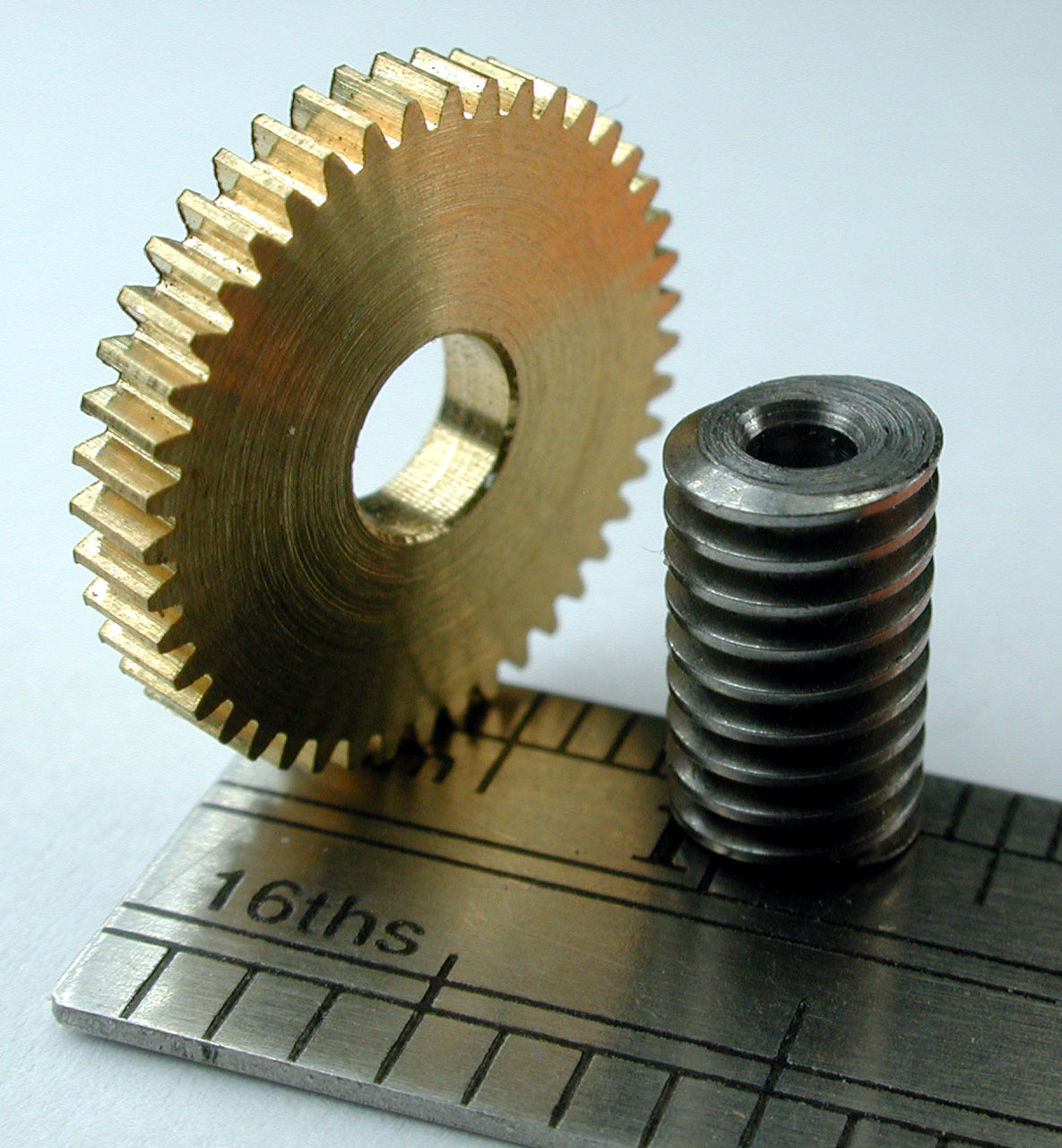 Reverse Worm/Worm Gear, 0.4mod x 24/44 Teeth, With RH Worm