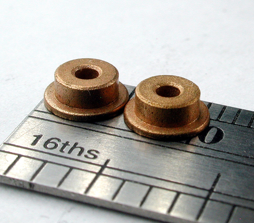 Bearing, Flanged, 1.5mm ID x 4mm OD, Brass (2/pkg)