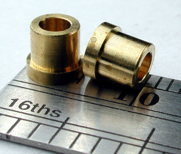 Bearing, Flanged, 2.4mm ID x 3.9mm OD, Brass (2/pkg)