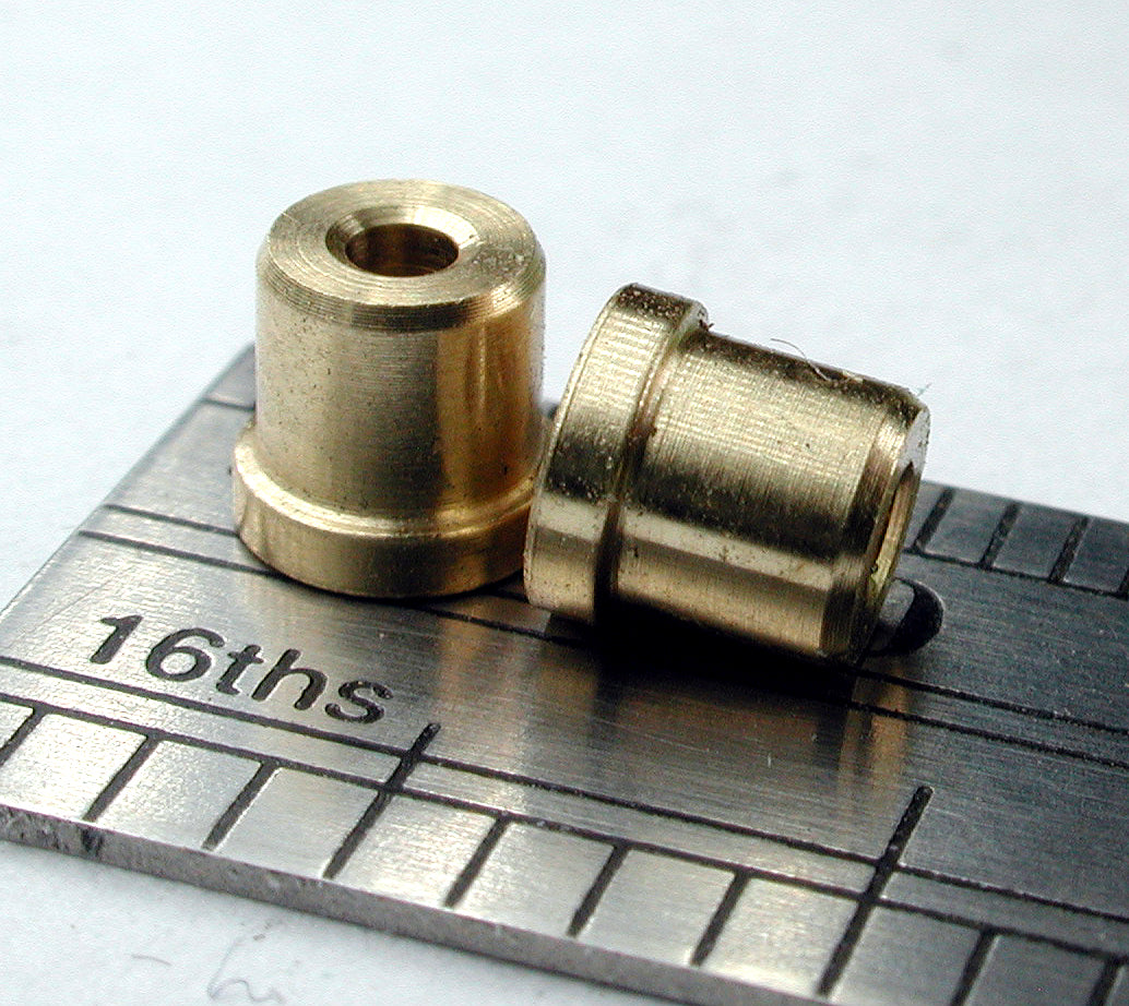 Bearing, Flanged, 1.5mm ID x 3.9mm OD 0.173" L, Brass (2/pkg)