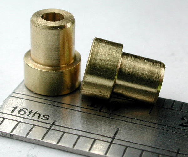 Bearing, Flanged, 2.4mm ID x 3/16" OD, Brass (2/pkg)