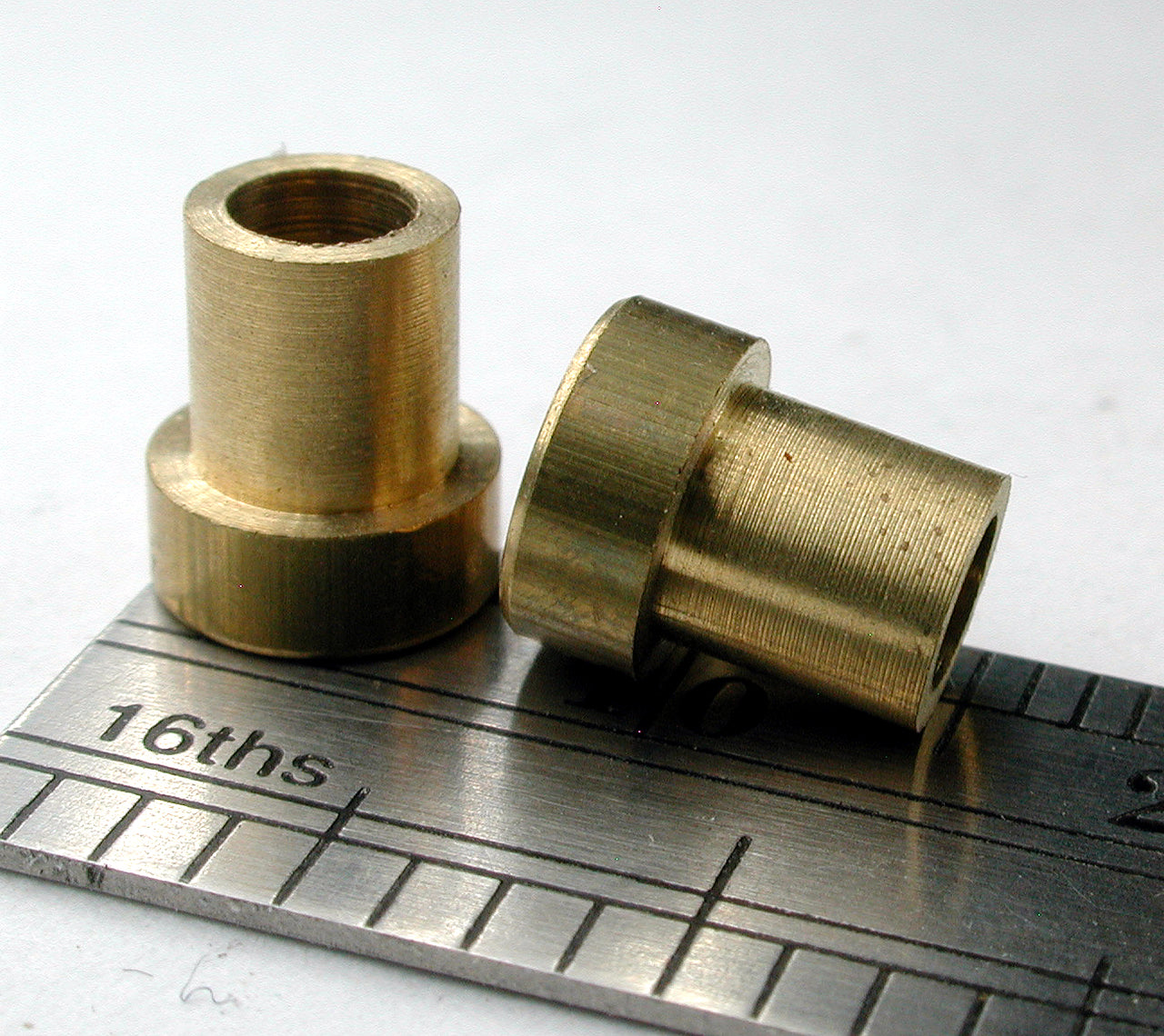 Bearing, Flanged, 1/8" ID x 3/16" OD x 0.292" L, Brass (2/pkg)