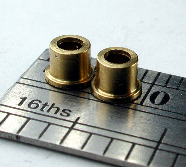Bearing, Flanged, 2.0mm ID x 0.125" OD 0.115" L, Brass (2/pkg)