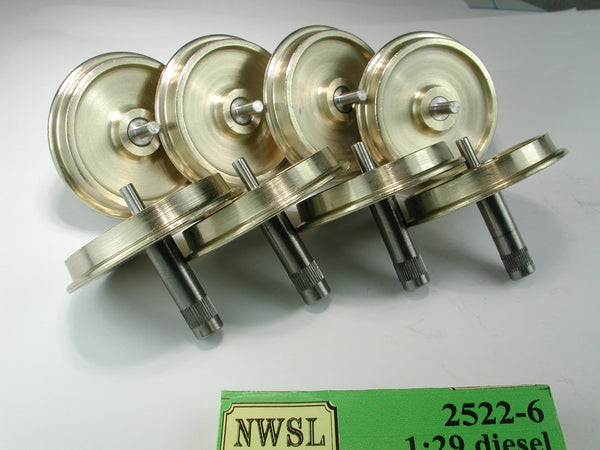 1:29 Scale Wheelset, USA trains GP7, GP38, F. Also Aristo RS3, FA